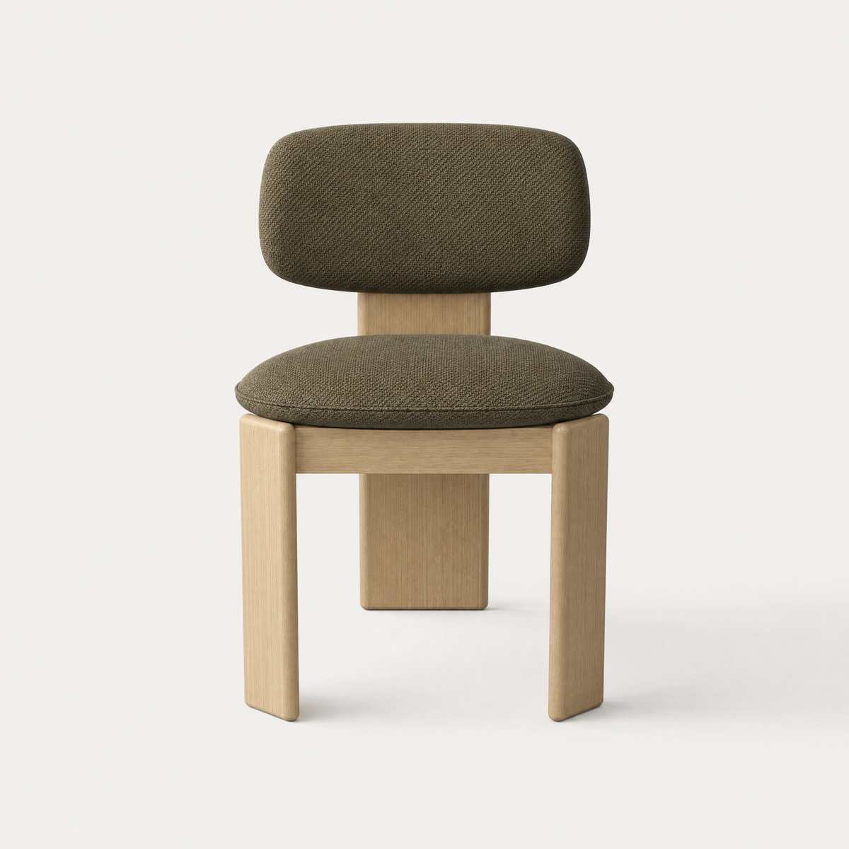 Gaba Dining Chair – Olive Green / Natural Oak, designed by Valerio Sommella.