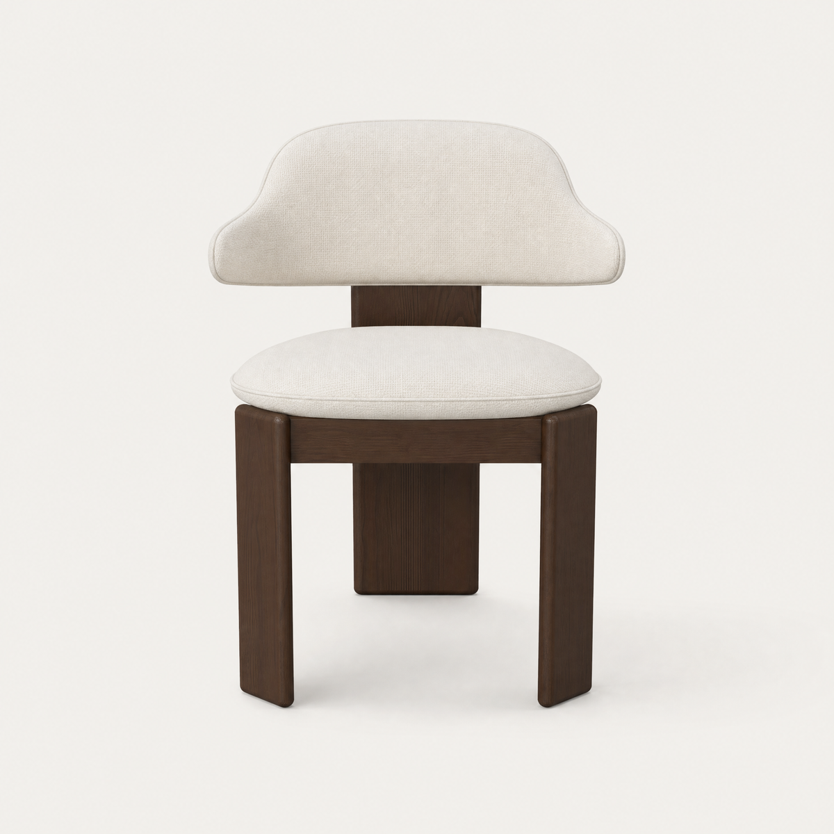 The Gaba Dining Armchair by Valerio Sommella pairs FSC-certified American solid oak with a supportive wraparound backrest, available at ACERKA Miami.