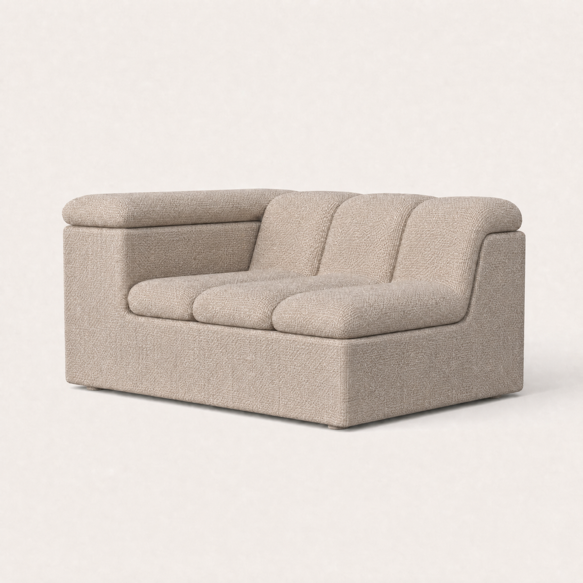 ACERKA Miami presents the Devi Right Arm Module with softly rounded curves, deep cushioning, and a distinctive low-profile silhouette.