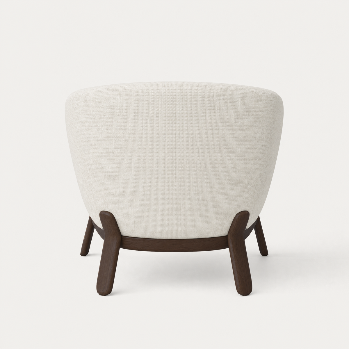 The Lifa Accent Chair by Ramón Esteve pairs soft curves with an FSC-certified natural oak frame for a refined and inviting design, available at ACERKA Miami.