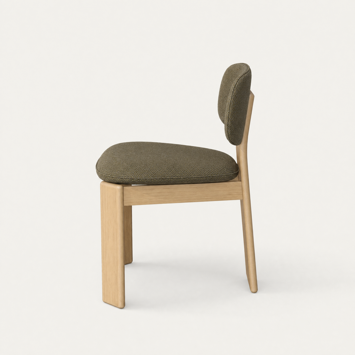 Gaba Dining Chair – Olive Green / Natural Oak, designed by Valerio Sommella.