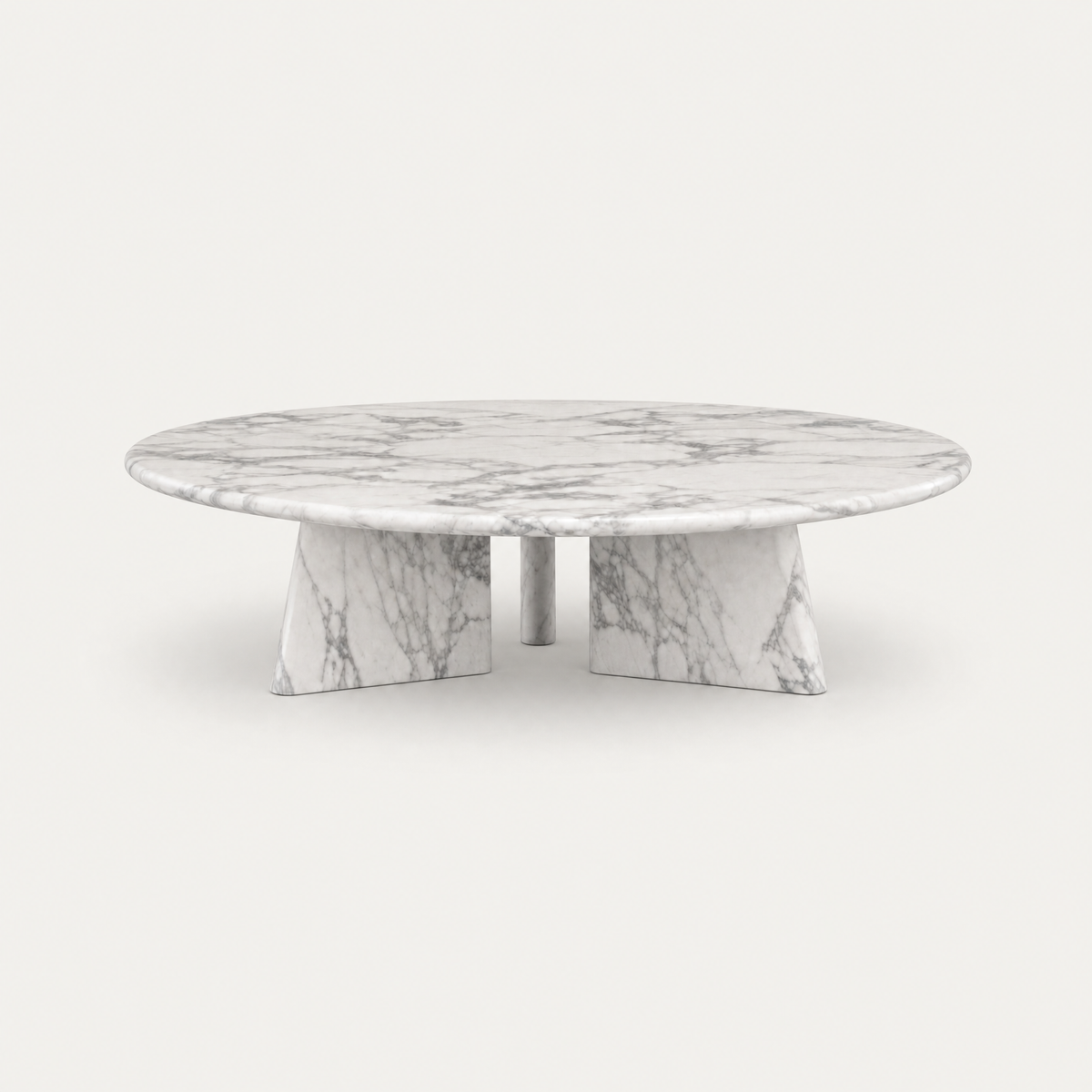 Cabo High Coffee Table – Arabescato Marble, designed by Francesco Meda.