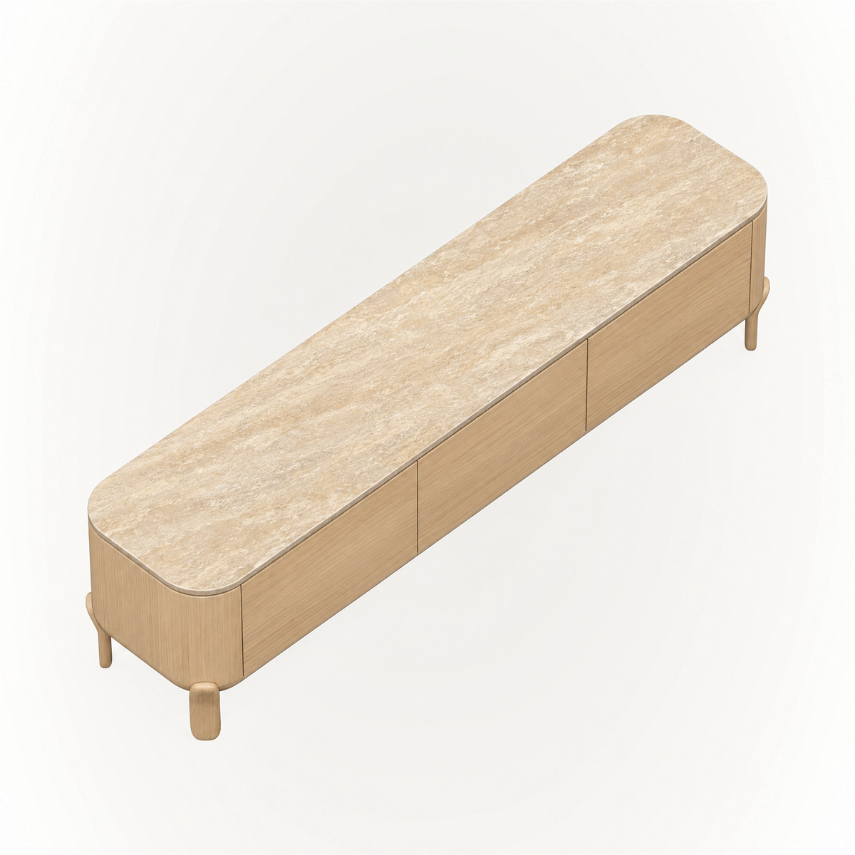 Lifa Media Unit - Travertine