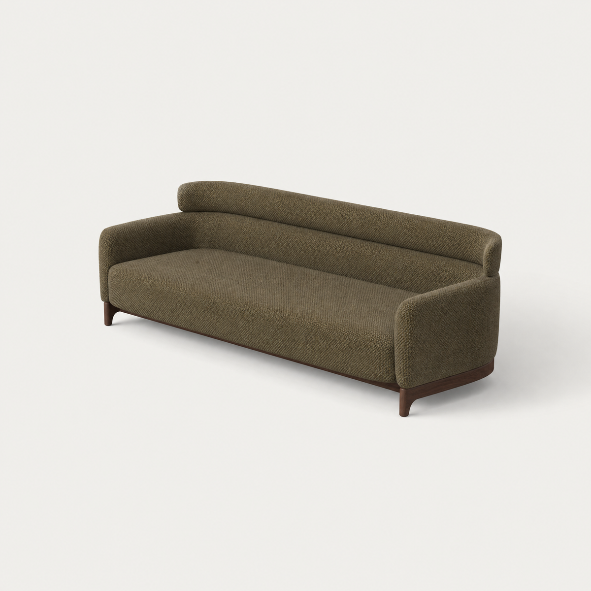 Designed by Ramón Esteve, the Sia Large Sofa brings deep Olive Green upholstery and a distinctive elongated back cushion to the ACERKA Miami collection.