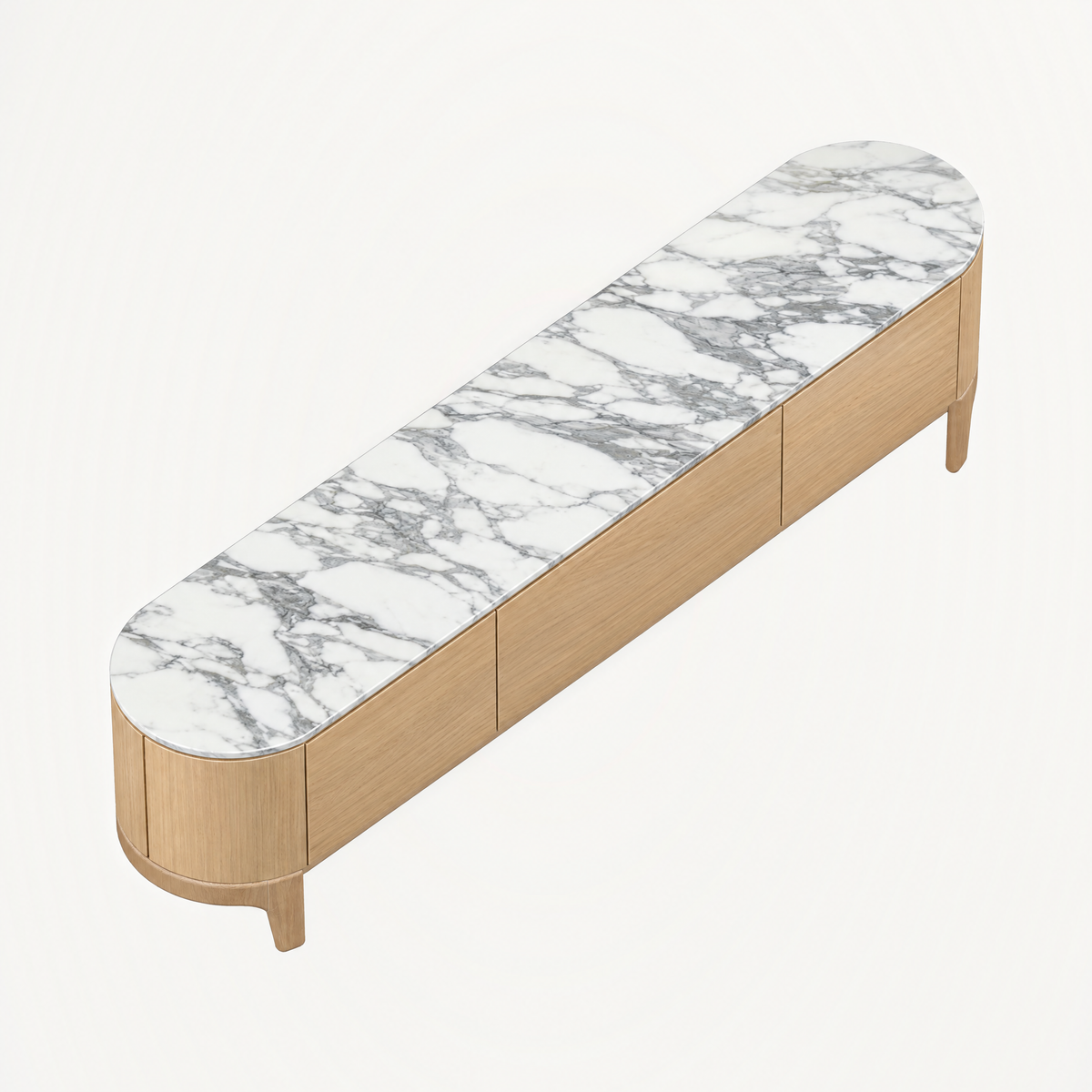 Tcha Media Cabinet - Arabescato