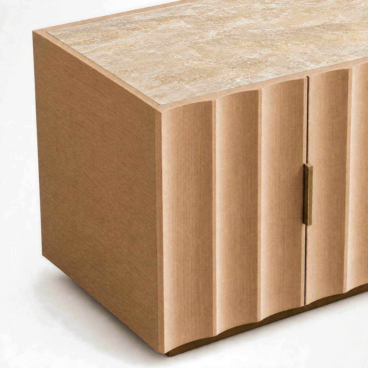 Chomo Sideboard - Travertine