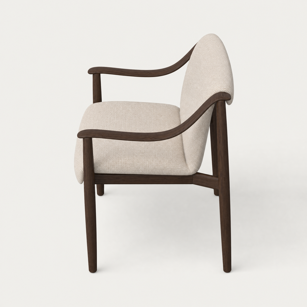 Designed by Ramón Esteve, the Tibeto Dining Chair brings an expressive Dark Oak structure and contrasting Stone Beige upholstery to the ACERKA Miami collection.