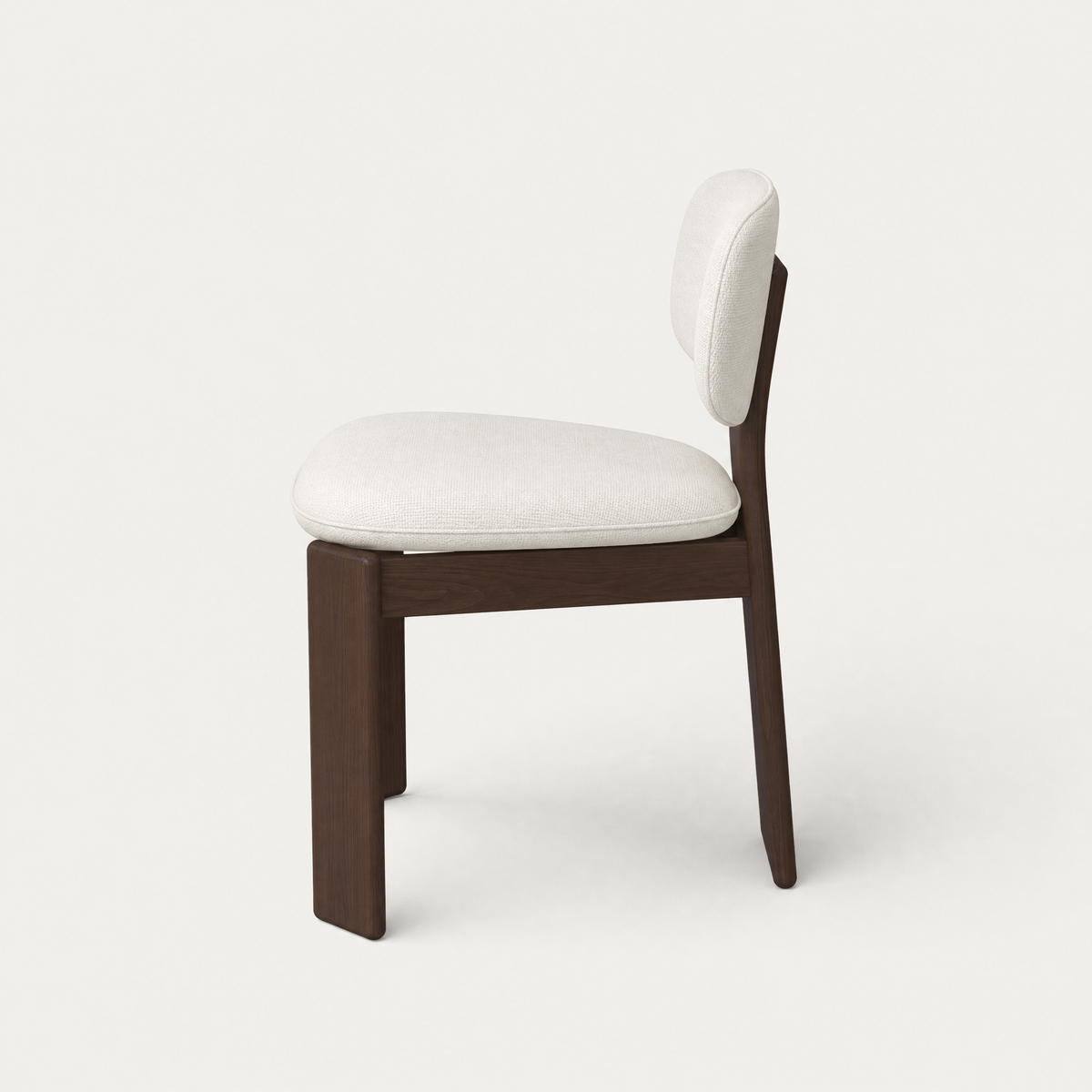 Designed by Valerio Sommella, the Gaba Dining Chair brings soft upholstery, rounded edges, and a solid oak frame to the ACERKA Miami collection.