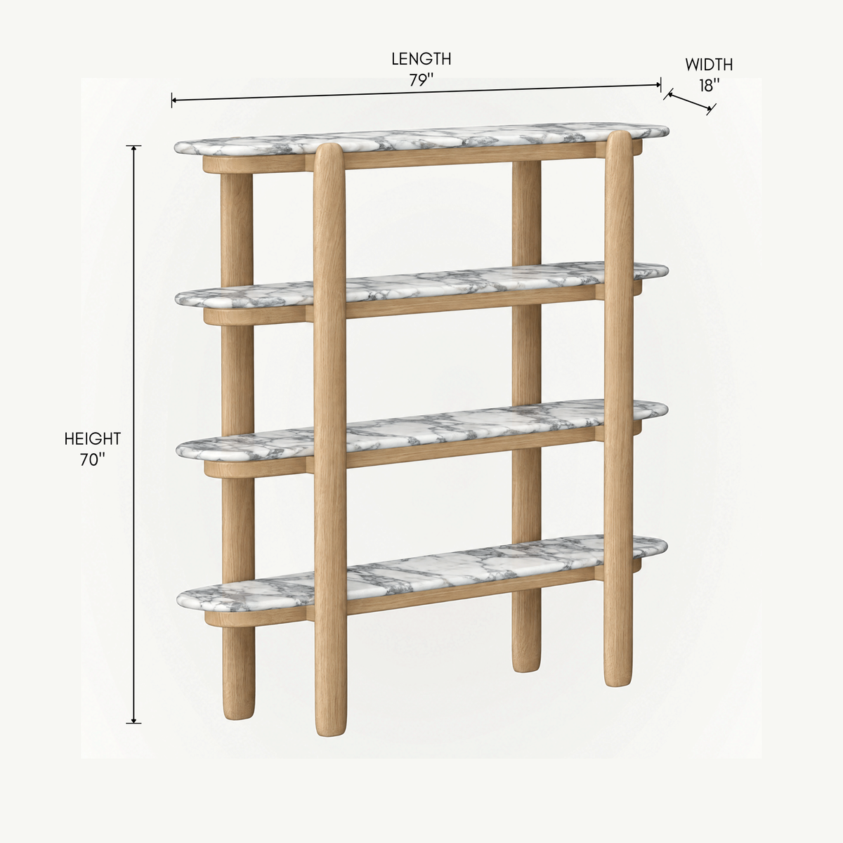 Lifa Shelving - Arabescato