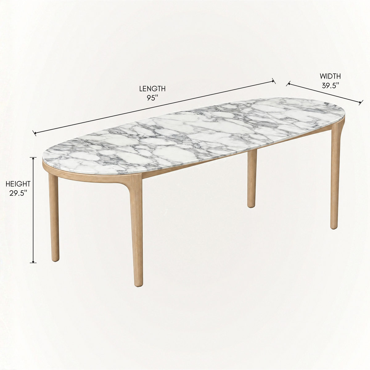 Tcha Dining Table 95"
