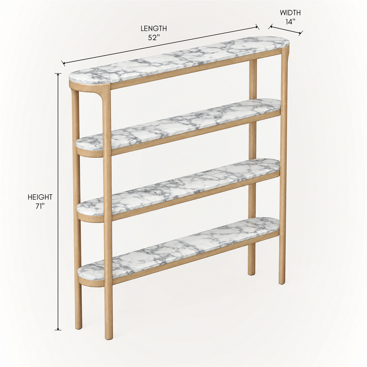 Tcha Shelving - Arabescato