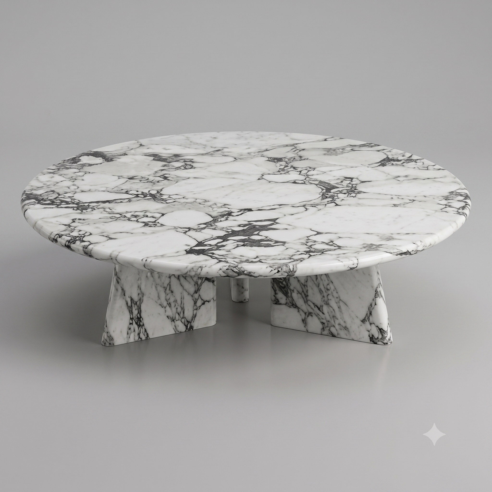 Cabo High Coffee Table - Arabescato Marble