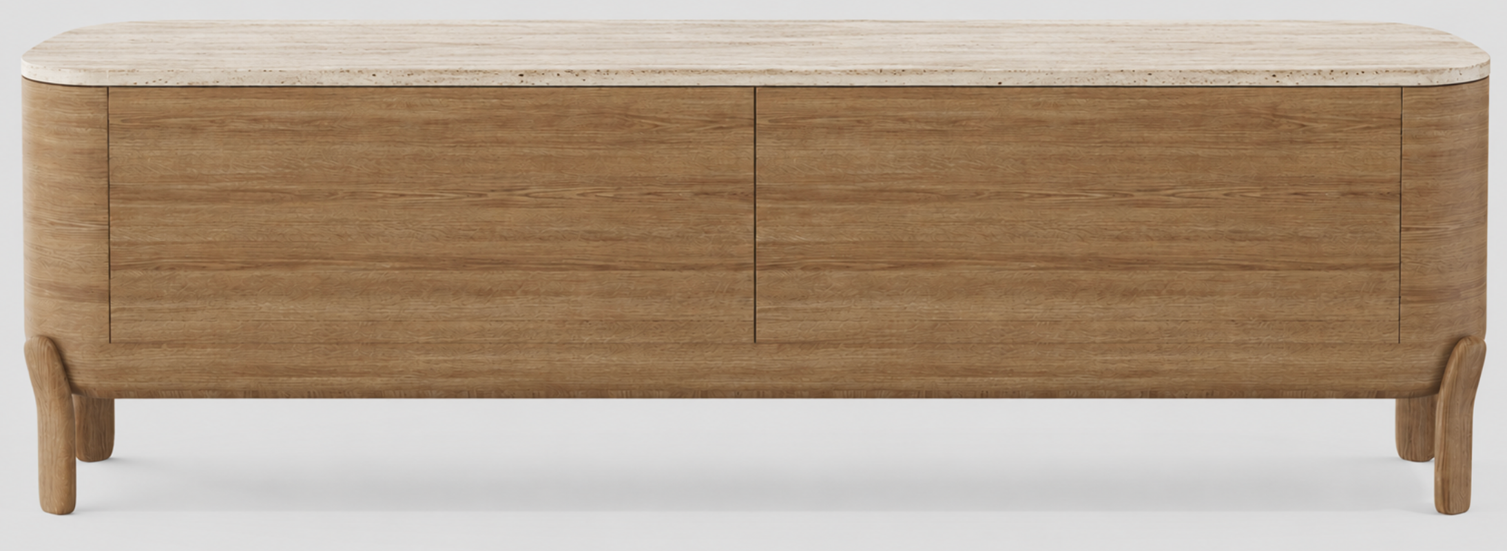 Lifa Sideboard – Natural Oak & Travertine