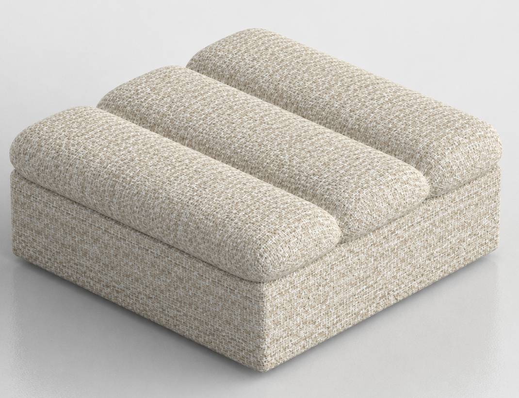Devi Sofa Pouf - Olive Green