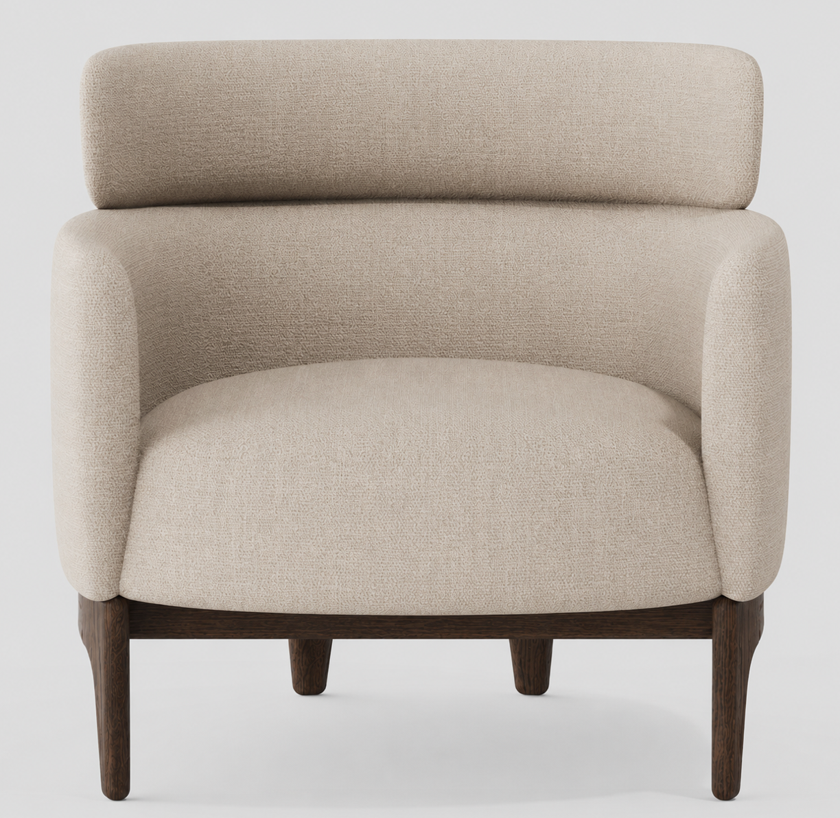 Sia Accent Chair - Olive Green / Dark Oak