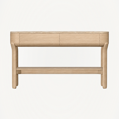 Lifa Console Table - Travertine