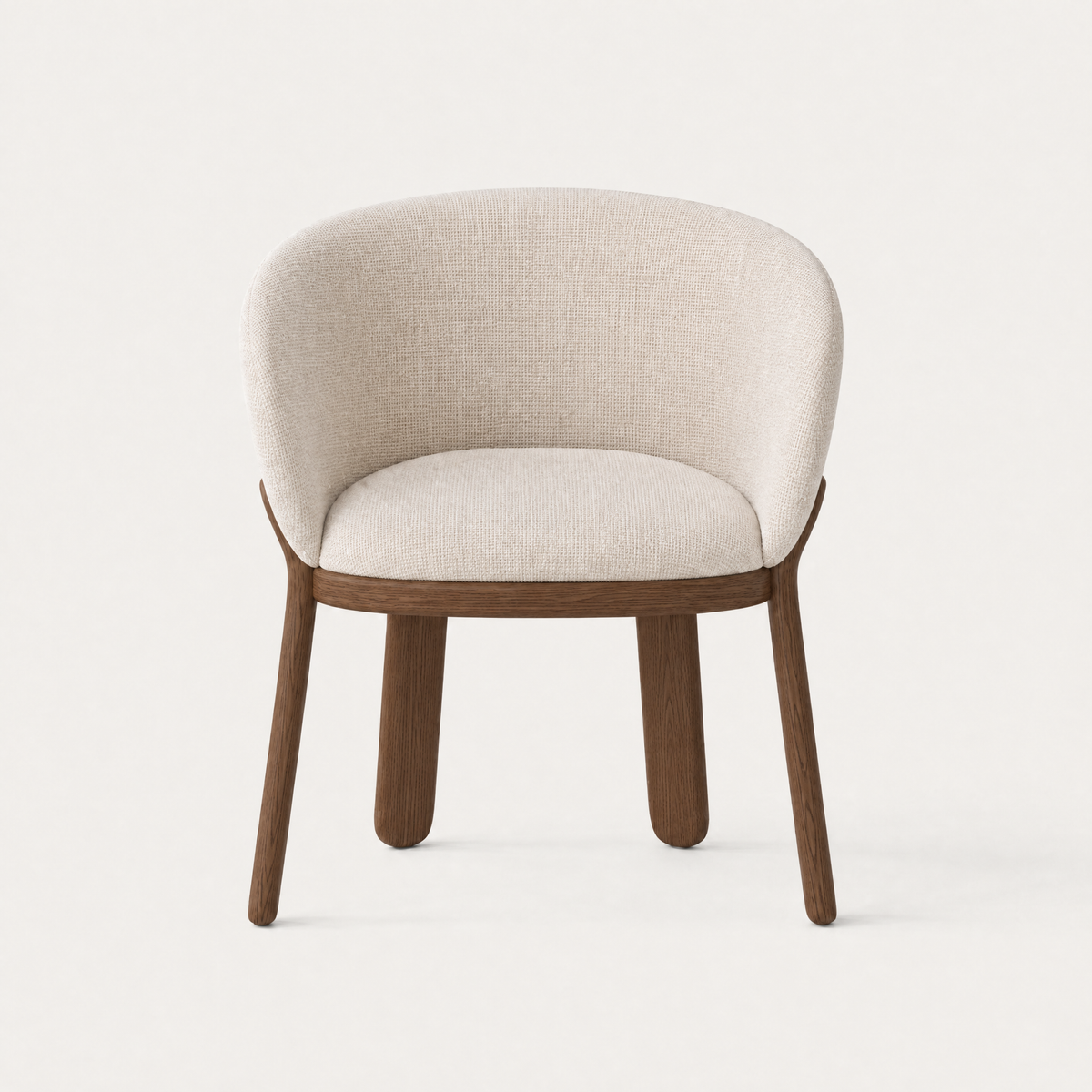 Lifa Dining Chair - Stone Beige / Dark Oak