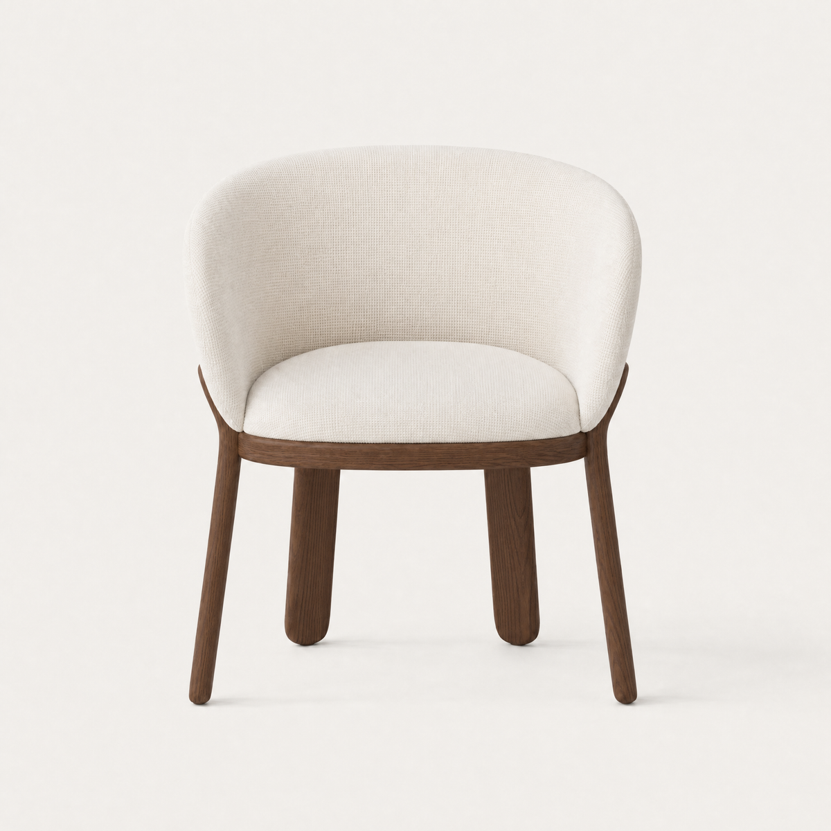 Lifa Dining Chair - Alpine White / Dark Oak