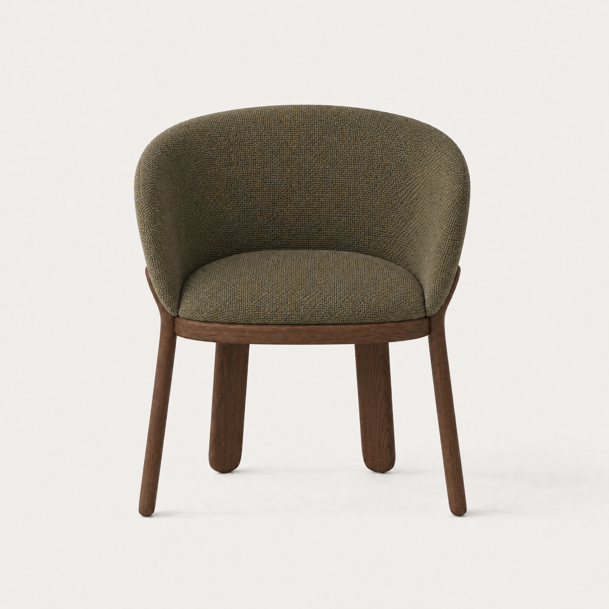Lifa Dining Chair - Olive Green / Dark Oak