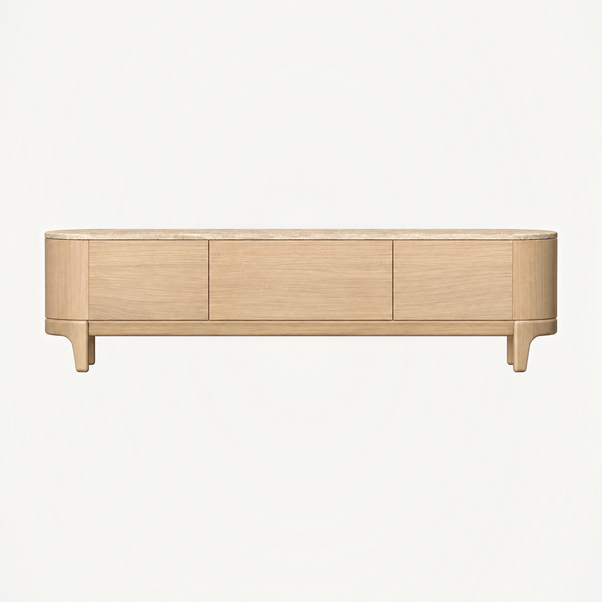 Tcha Media Cabinet - Travertine