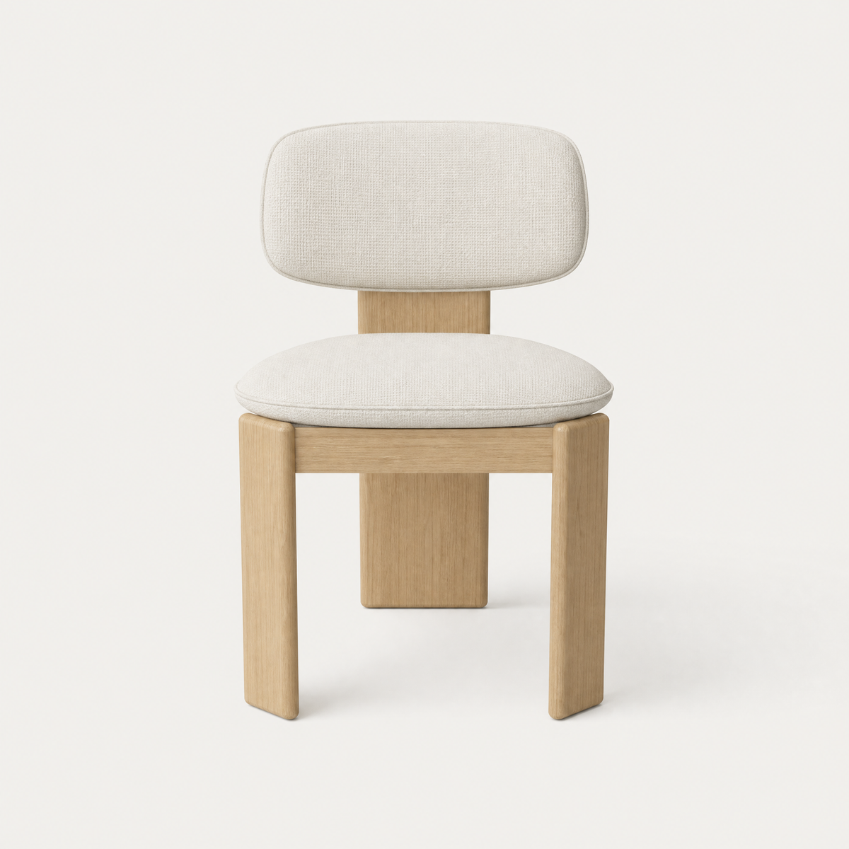 Gaba Dining Chair – Alpine White / Natural Oak, designed by Valerio Sommella.