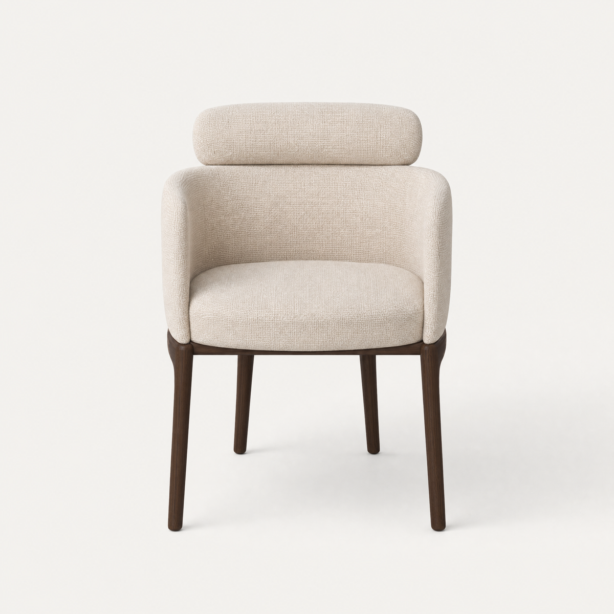ACERKA Miami showcases Ramón Esteve’s Sia Dining Chair, combining generous upholstery with a distinctive floating back cushion and FSC-certified solid oak legs.