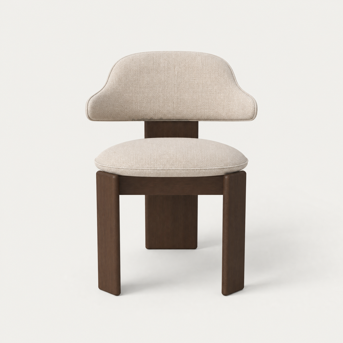 ACERKA Miami showcases the Gaba Dining Armchair by Valerio Sommella, crafted from FSC-certified American oak with generous upholstery and refined architectural lines.