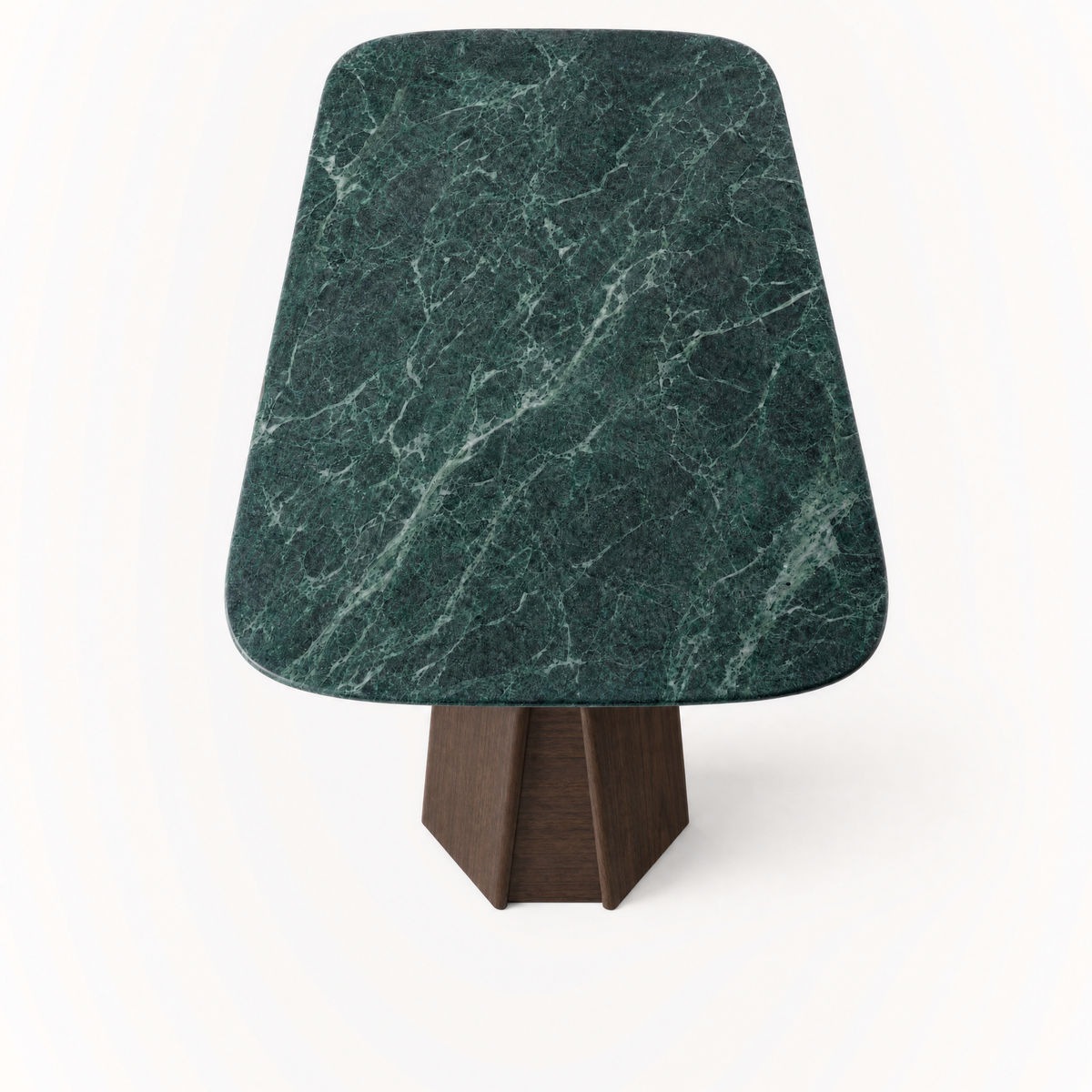 The Chuli Rectangular Dining Table brings Valerio Sommella’s sculptural geometry to ACERKA Miami through a dramatic marble top and architectural twin-pedestal design.