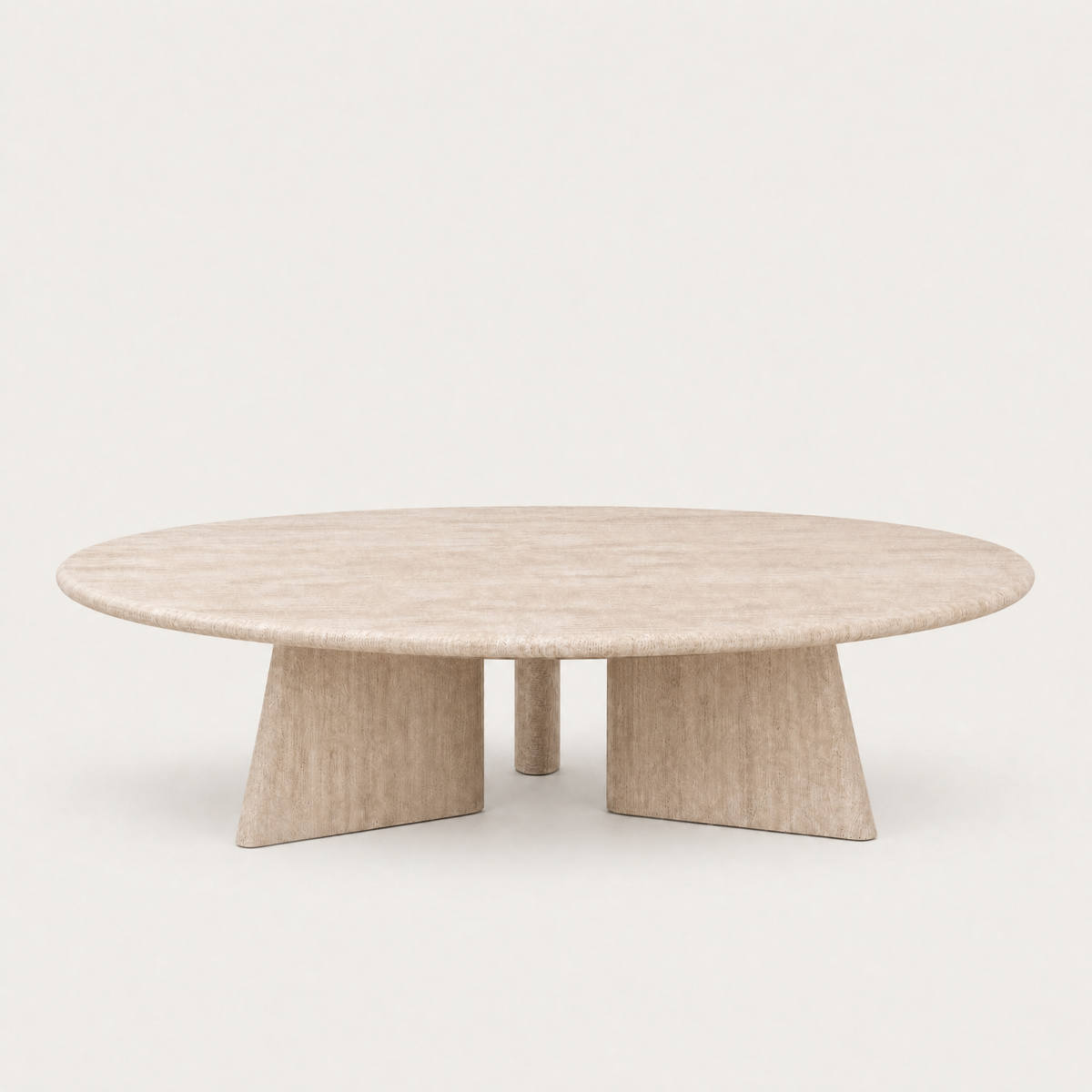 Cabo Low Coffee Table – Travertine, designed by Francesco Meda.