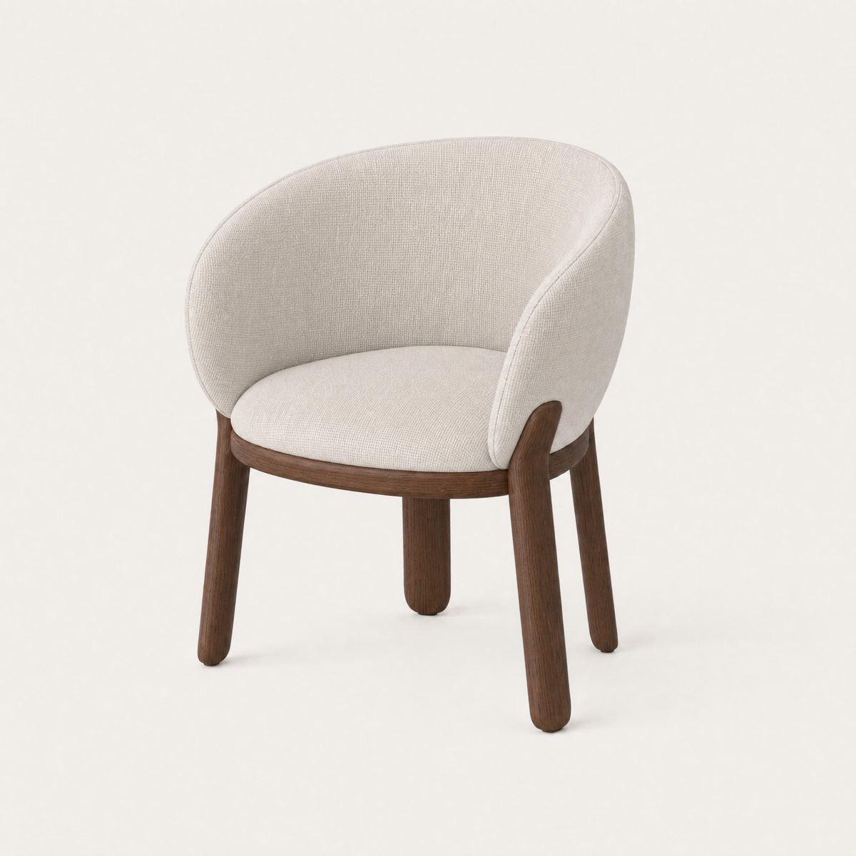 Lifa Dining Chair - Alpine White / Dark Oak