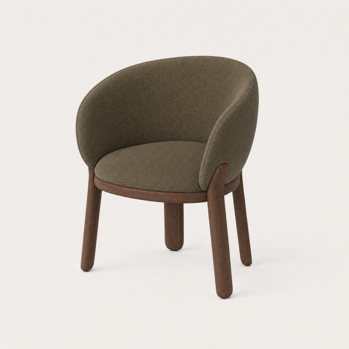 Lifa Dining Chair - Olive Green / Dark Oak