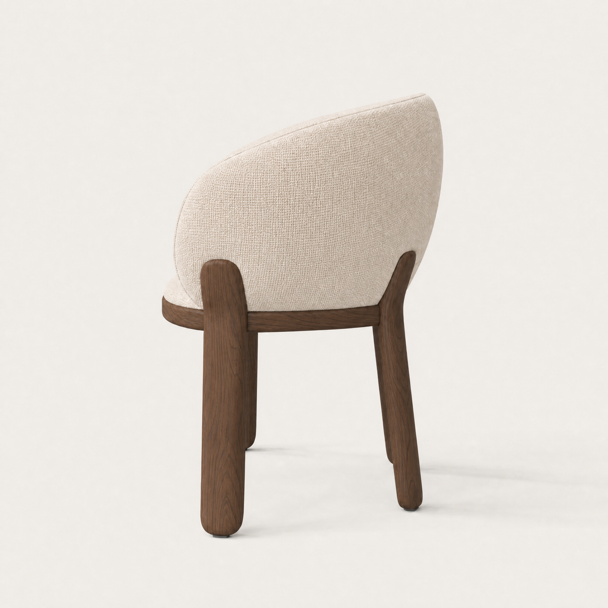 Lifa Dining Chair - Stone Beige / Dark Oak