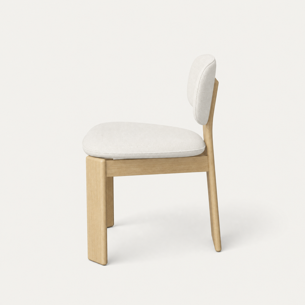Gaba Dining Chair – Alpine White / Natural Oak, designed by Valerio Sommella.