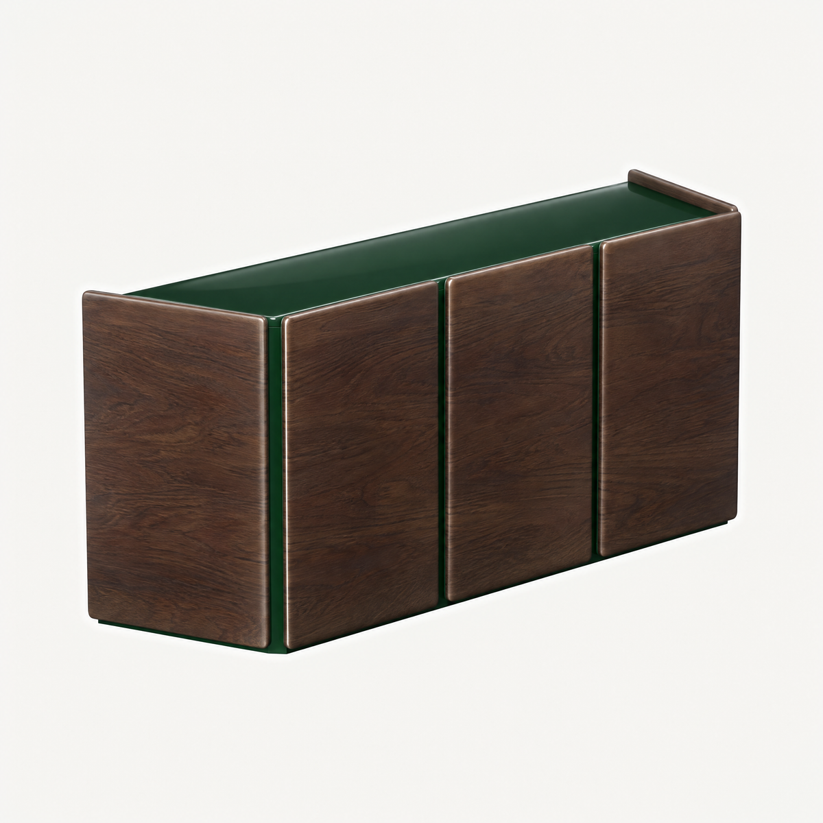 Designed by Valerio Sommella, the Dista Sideboard brings concealed storage and a substantial Dark Oak silhouette to the ACERKA Miami collection.