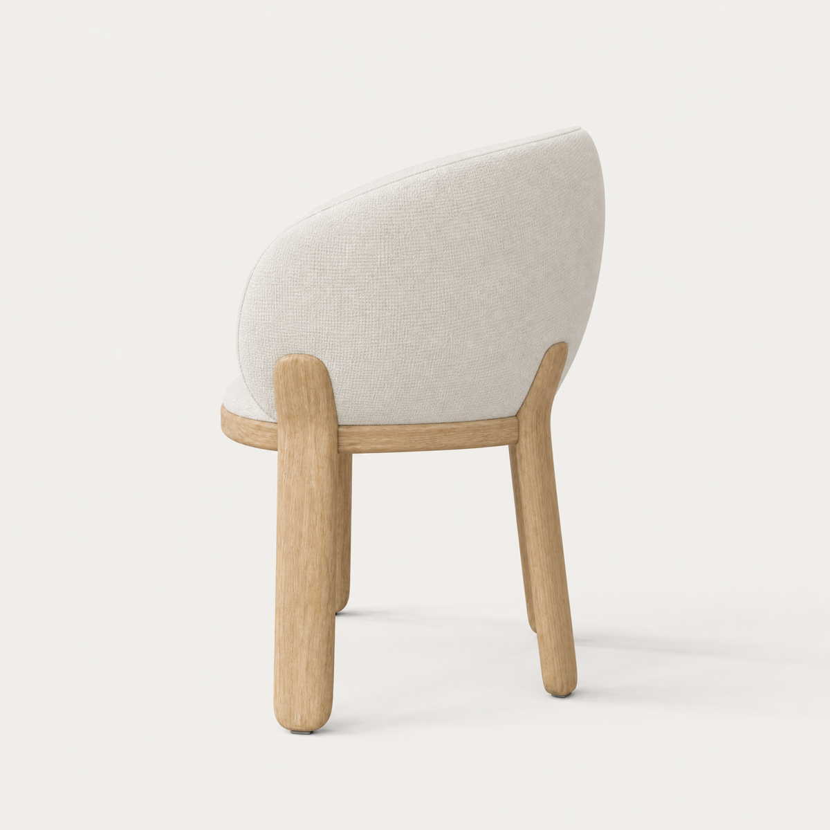 Lifa Dining Chair - Alpine White / Natural Oak