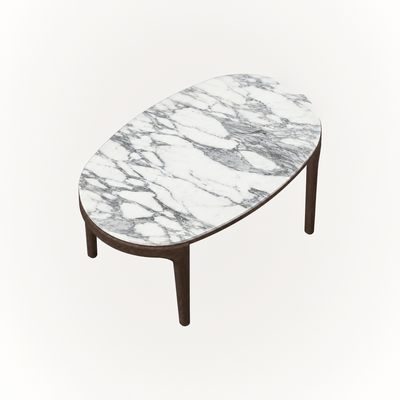 Crafted from Italian Light Travertine, the Tcha High Coffee Table brings Ramón Esteve’s sculptural proportions and material-focused design to ACERKA Miami.