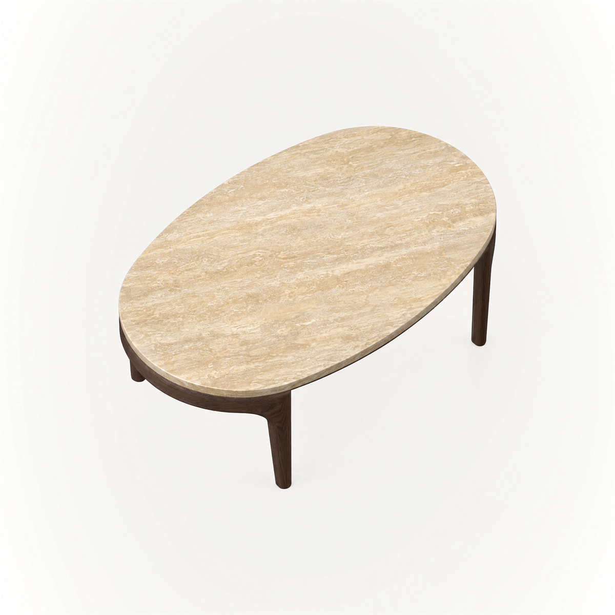 The Tcha Low Coffee Table brings a substantial surface and streamlined low-profile form to the ACERKA Miami collection, balancing functionality with sculptural design.