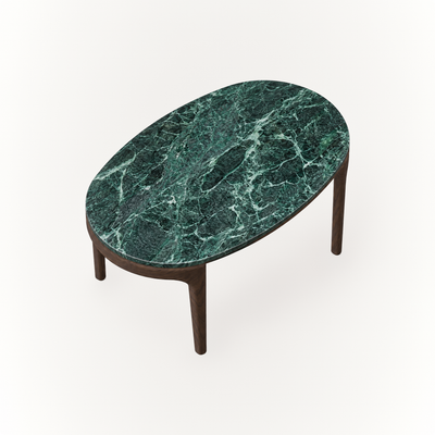Designed by Ramón Esteve, the Tcha High Coffee Table brings naturally textured Italian Light Travertine and balanced proportions to the ACERKA Miami collection.