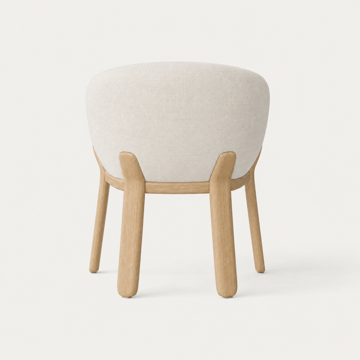 Lifa Dining Chair - Alpine White / Natural Oak