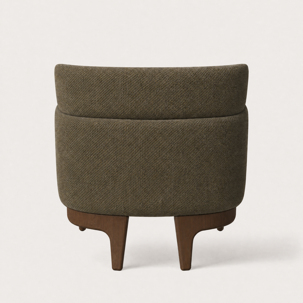 Sia Accent Chair – Olive Green / Dark Oak, designed by Ramón Esteve.