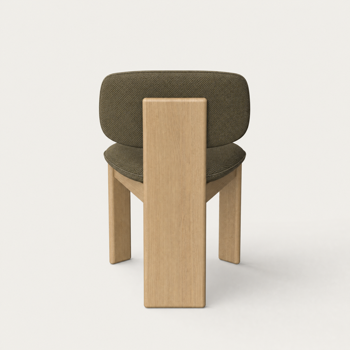 Gaba Dining Chair – Olive Green / Natural Oak, designed by Valerio Sommella.
