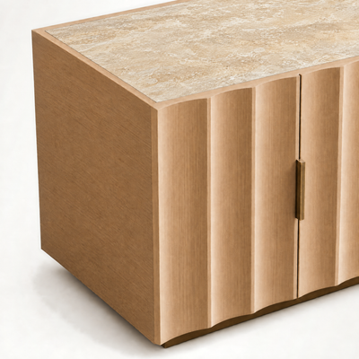 Chomo Sideboard - Travertine