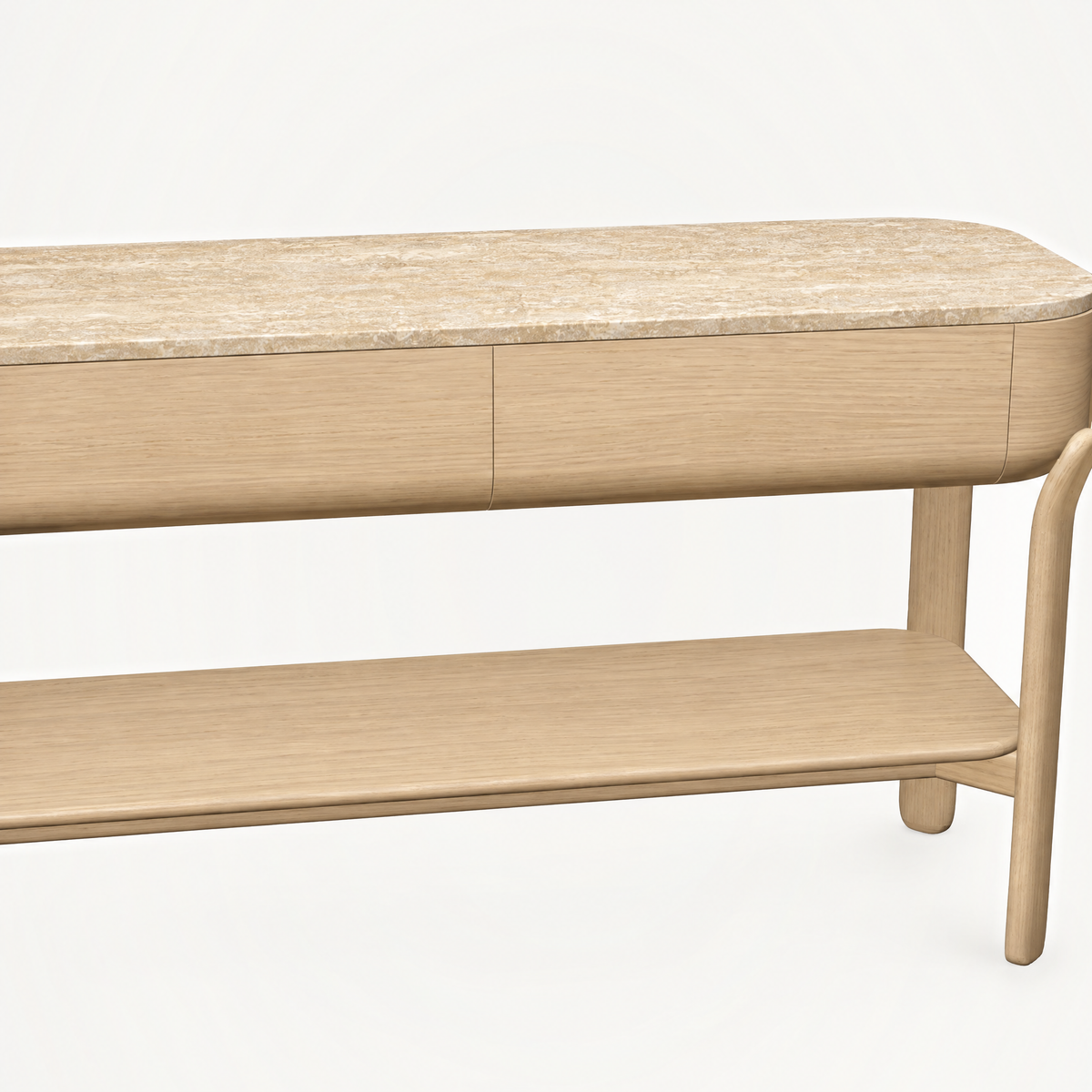 Lifa Console Table - Travertine