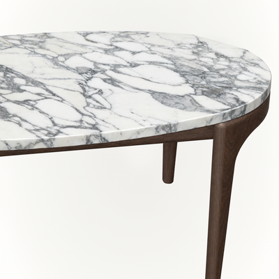 Ramón Esteve shapes ACERKA Miami’s Tcha High Coffee Table with a refined raised profile that showcases the unique surface of Italian Light Travertine.