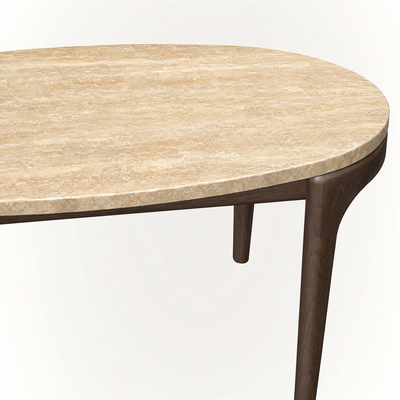 Natural stone texture defines ACERKA Miami’s Tcha High Coffee Table, with Italian Light Travertine bringing subtle variation to Ramón Esteve’s sculptural design.