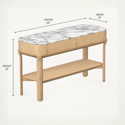 Lifa Console Table - Arabescato