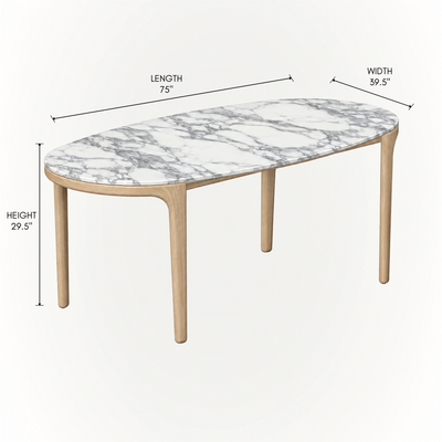 Tcha Dining Table 75"