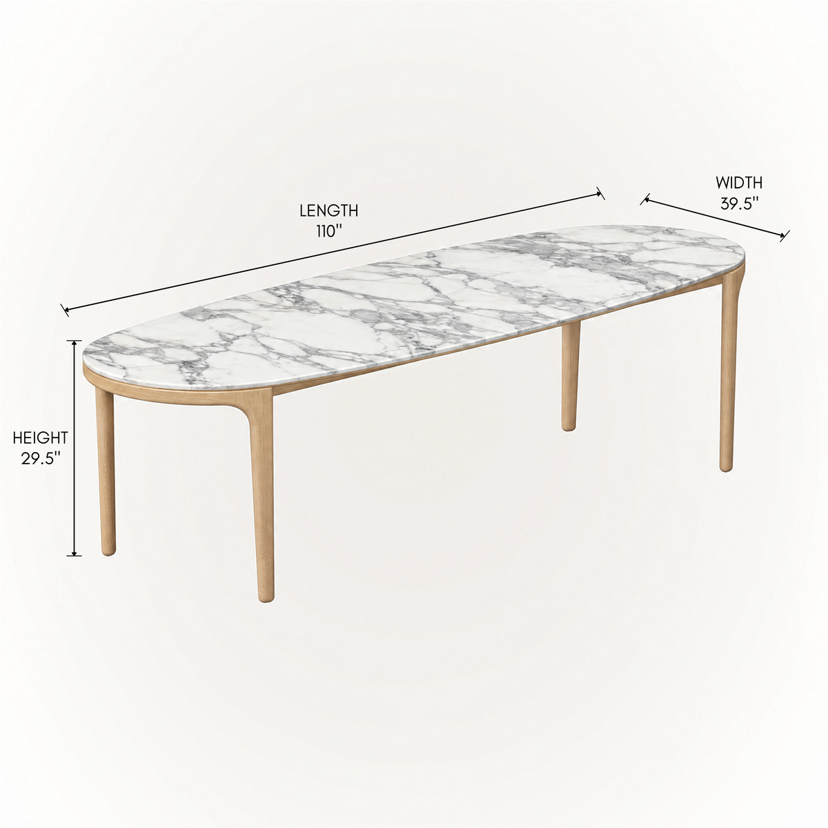Tcha Dining Table 110"