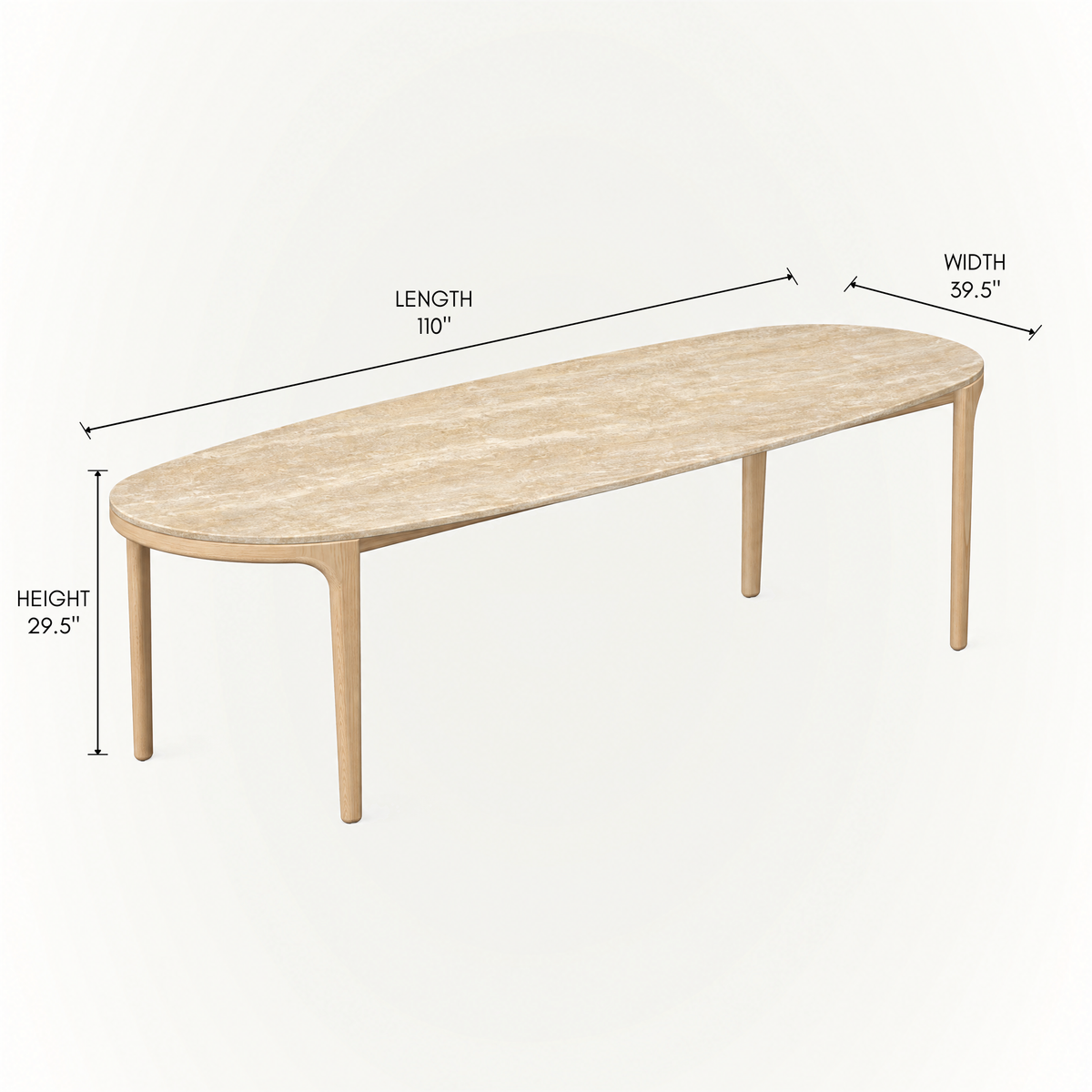 Tcha Dining Table 110"