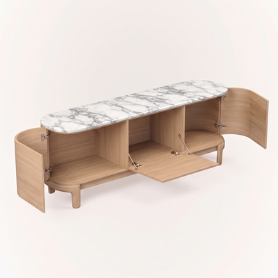 Tcha Media Cabinet - Arabescato